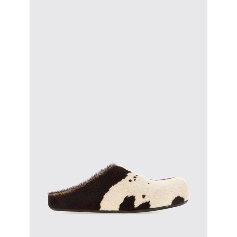 Marni Women Marni Pony Hair Mules With Animal Print And Low Heel